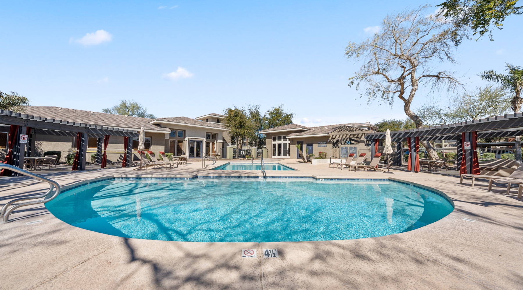 a pool outdoors